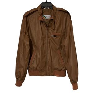 Vintage Members Only Jacket Size 44 Brown / Beige Classic Vintage fit 80s/90s